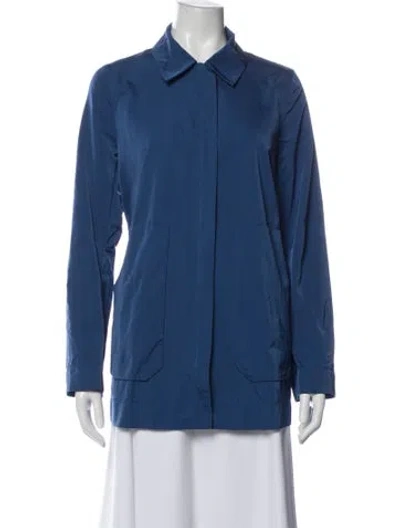 Pre-owned Lafayette 148 Jacket In Blue