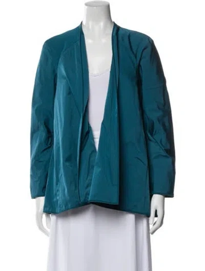 Pre-owned Lafayette 148 Jacket In Blue