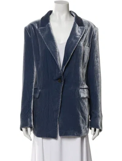Pre-owned Lafayette 148 Jacket In Blue