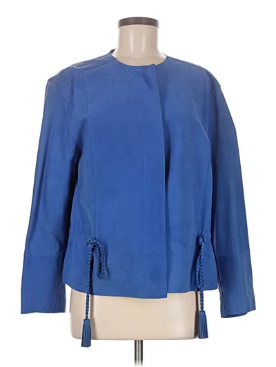 Pre-owned Lafayette 148 Jacket In Blue