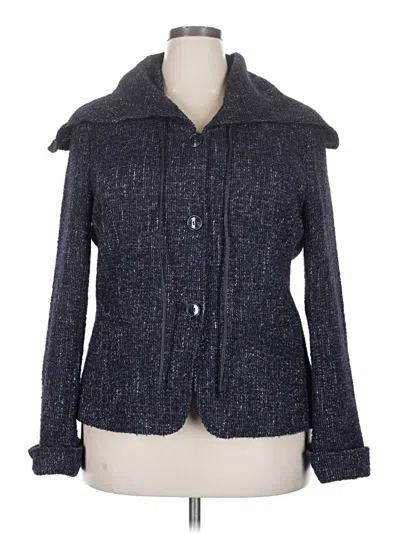 Pre-owned Lafayette 148 Jacket In Blue
