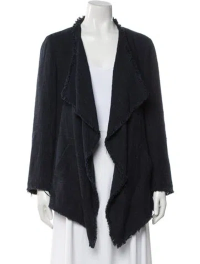 Pre-owned Lafayette 148 Jacket In Blue