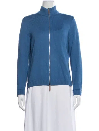 Pre-owned Lafayette 148 Jacket In Blue