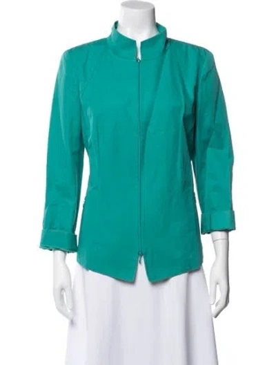 Pre-owned Lafayette 148 Jacket In Blue