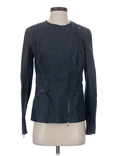 Pre-owned Lafayette 148 Jacket In Blue