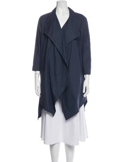 Pre-owned Lafayette 148 Jacket In Blue