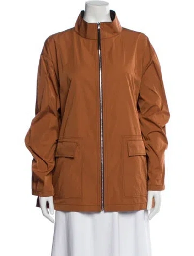 Pre-owned Lafayette 148 Jacket In Brown