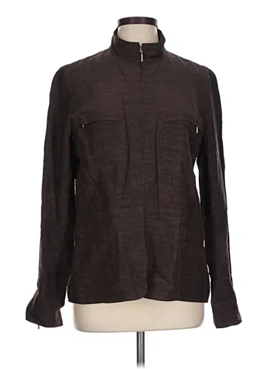 Pre-owned Lafayette 148 Jacket In Brown