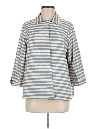 Pre-owned Lafayette 148 Jacket In Gray