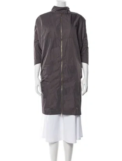 Pre-owned Lafayette 148 Jacket In Gray