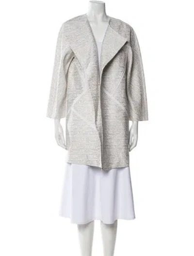 Pre-owned Lafayette 148 Jacket In Gray