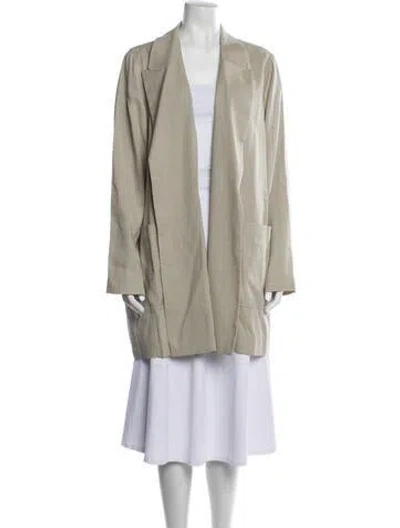 Pre-owned Lafayette 148 Jacket In Gray