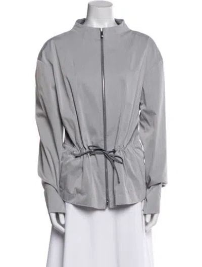 Pre-owned Lafayette 148 Jacket In Gray