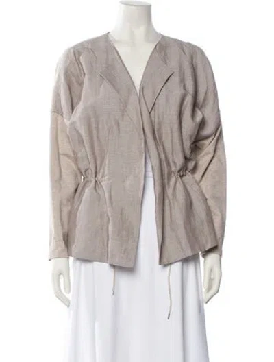 Pre-owned Lafayette 148 Jacket In Gray