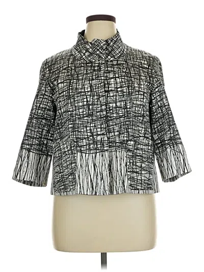 Pre-owned Lafayette 148 Jacket In Gray