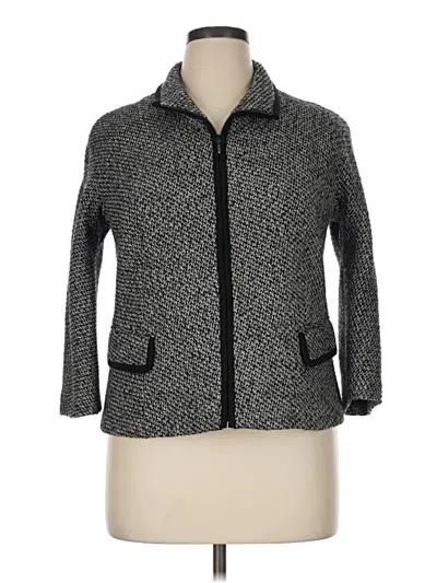 Pre-owned Lafayette 148 Jacket In Gray