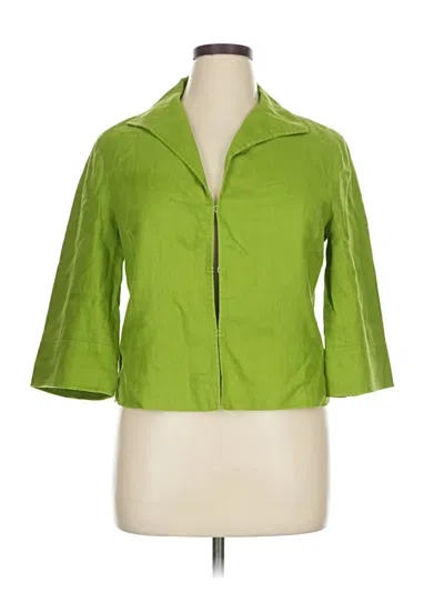 Pre-owned Lafayette 148 Jacket In Green