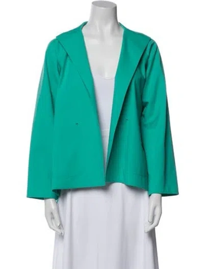 Pre-owned Lafayette 148 Jacket In Green