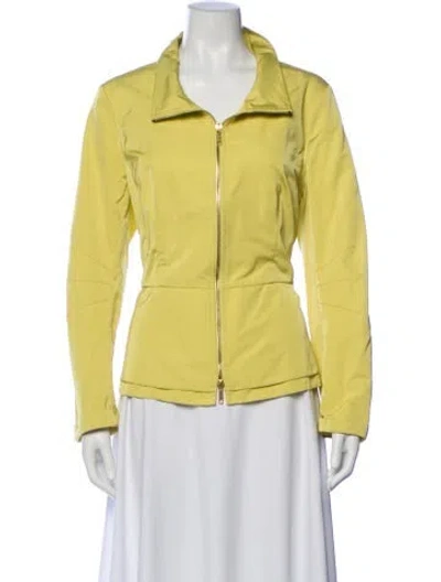 Pre-owned Lafayette 148 Jacket In Green