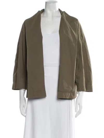 Pre-owned Lafayette 148 Jacket In Green