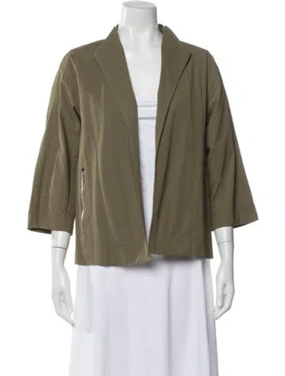 Pre-owned Lafayette 148 Jacket In Green