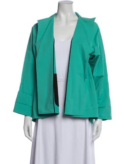 Pre-owned Lafayette 148 Jacket In Green