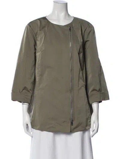 Pre-owned Lafayette 148 Jacket In Green