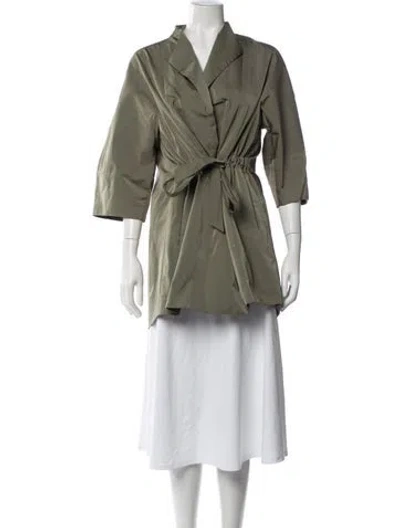 Pre-owned Lafayette 148 Jacket In Green