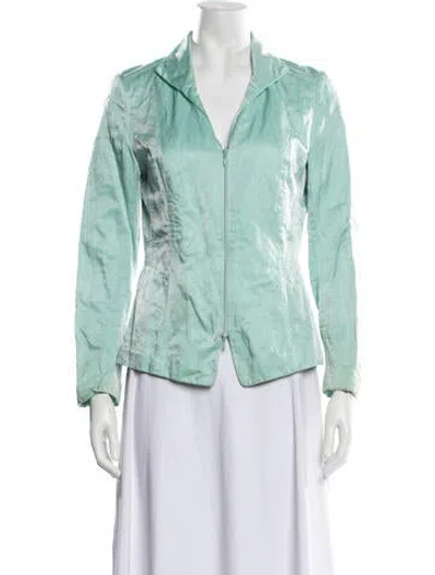 Pre-owned Lafayette 148 Jacket In Green