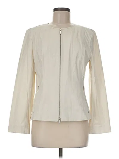 Pre-owned Lafayette 148 Jacket In Ivory