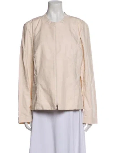 Pre-owned Lafayette 148 Jacket In Neutral