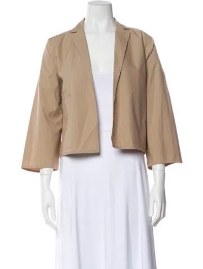 Pre-owned Lafayette 148 Jacket In Neutral