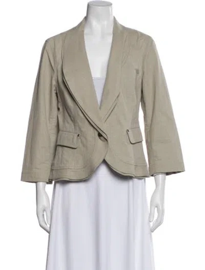 Pre-owned Lafayette 148 Jacket In Neutral