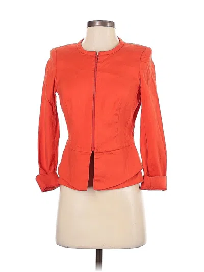 Pre-owned Lafayette 148 Jacket In Orange