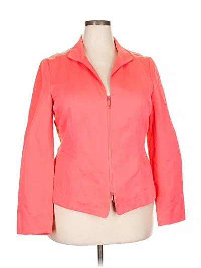 Pre-owned Lafayette 148 Jacket In Orange