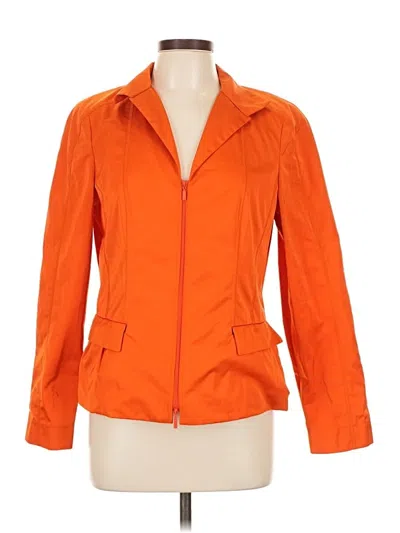 Pre-owned Lafayette 148 Jacket In Orange