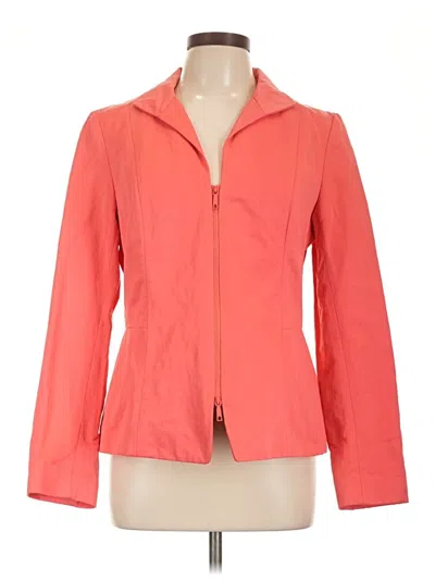 Pre-owned Lafayette 148 Jacket In Orange