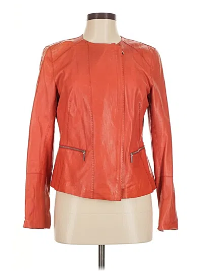 Pre-owned Lafayette 148 Jacket In Orange