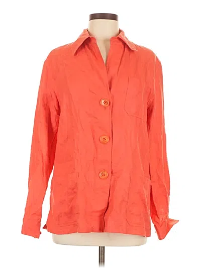 Pre-owned Lafayette 148 Jacket In Orange