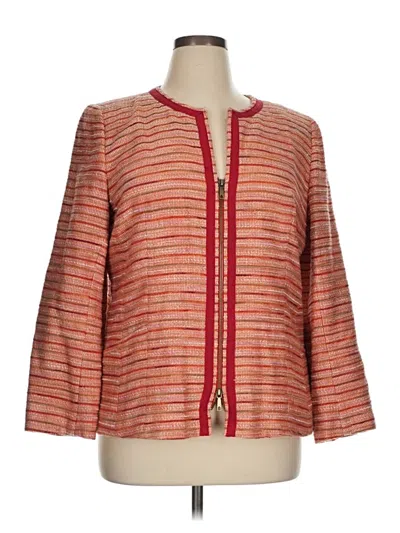 Pre-owned Lafayette 148 Jacket In Orange
