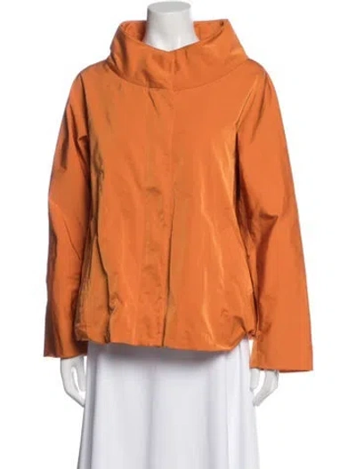 Pre-owned Lafayette 148 Jacket In Orange