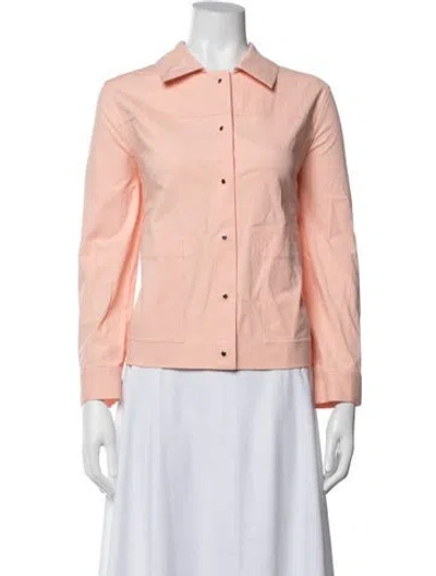 Pre-owned Lafayette 148 Jacket In Orange