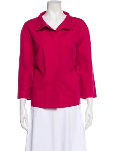Pre-owned Lafayette 148 Jacket In Pink