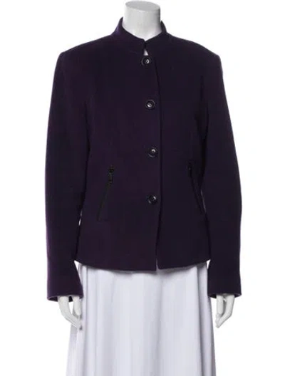 Pre-owned Lafayette 148 Jacket In Purple