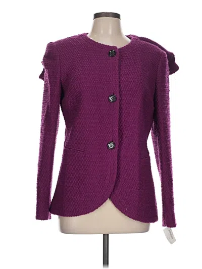 Pre-owned Lafayette 148 Jacket In Purple