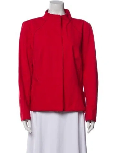 Pre-owned Lafayette 148 Jacket In Red