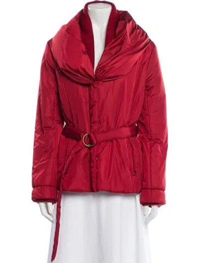 Pre-owned Lafayette 148 Jacket In Red