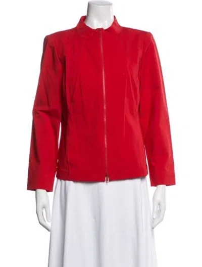 Pre-owned Lafayette 148 Jacket In Red