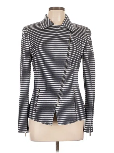 Pre-owned Lafayette 148 Jacket In Silver