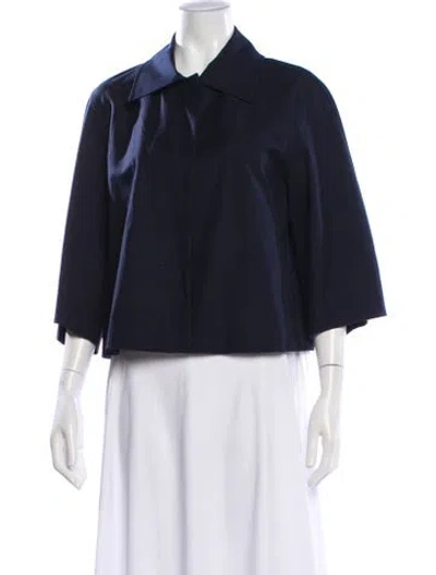 Pre-owned Lafayette 148 Jacket W/ Tags In Blue